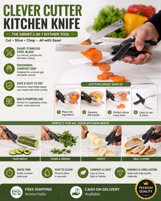 Clever Cutter 2-in-1 kitchen knife