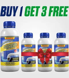 110g Powerful Drain and Sink Cleaner for Blocked Pipes, (Pack of 4)